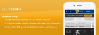 bet3000 Sportwetten App